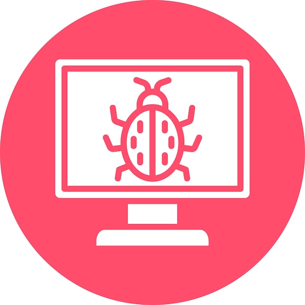 Stile dell'icona del bug del computer