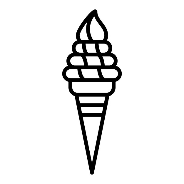 Stile dell'icona del cono di gelato