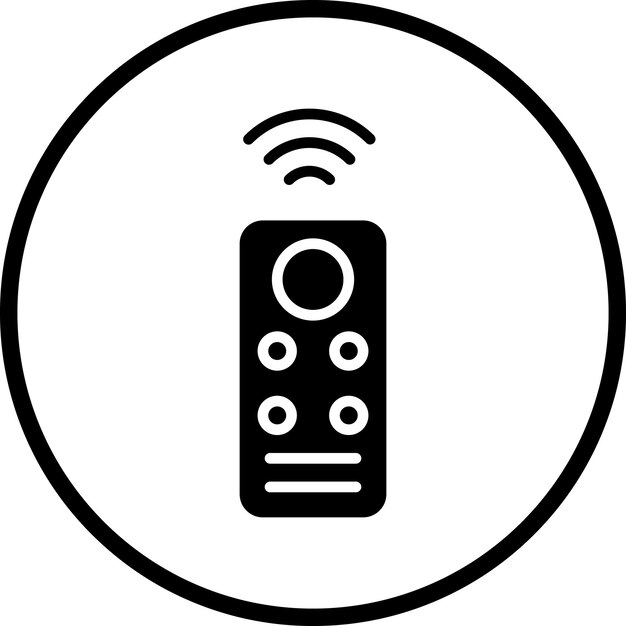 Stile dell'icona del controllo remoto intelligente a progettazione vettoriale