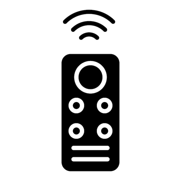 Stile dell'icona del controllo remoto intelligente a progettazione vettoriale