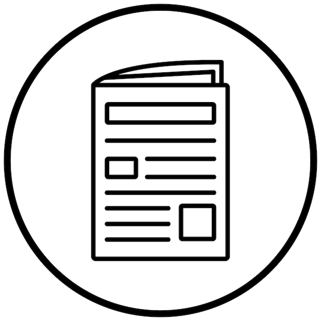 Stile dell'icona del giornale