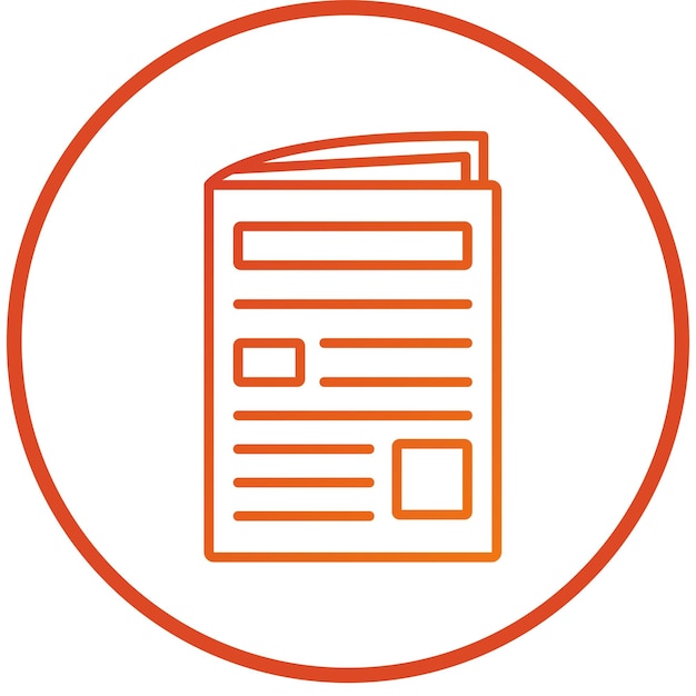 Stile dell'icona del giornale