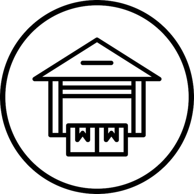 Stile dell'icona del magazzino