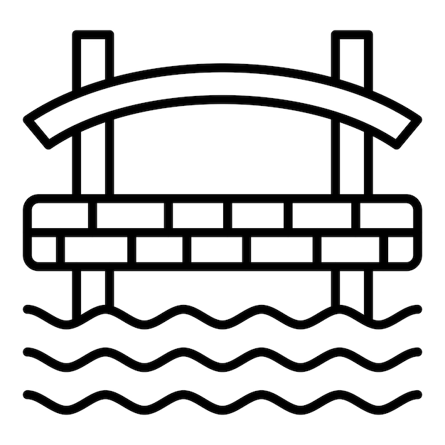 Stile dell'icona del ponte