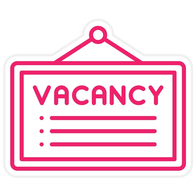 Stile dell'icona del posto vacante