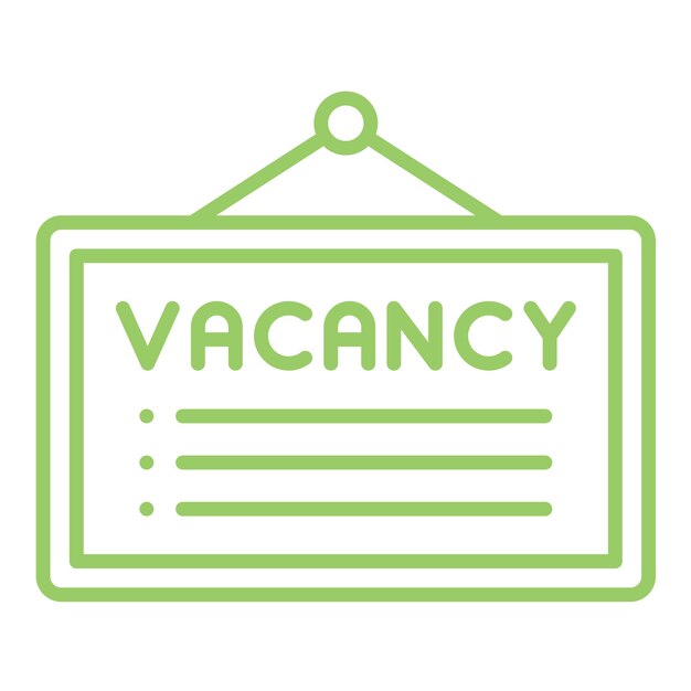 Stile dell'icona del posto vacante