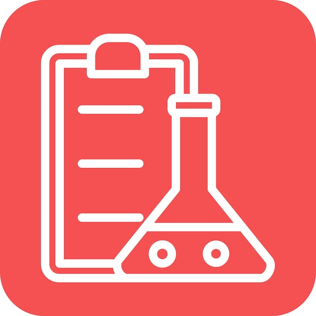 Stile dell'icona del rapporto di laboratorio