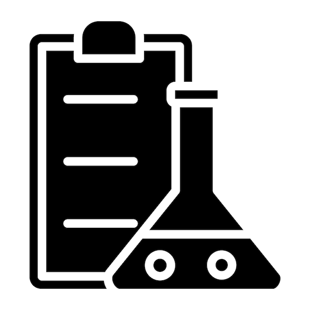 Stile dell'icona del rapporto di laboratorio