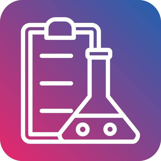 Stile dell'icona del rapporto di laboratorio