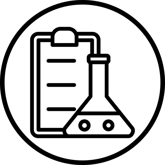 Stile dell'icona del rapporto di laboratorio