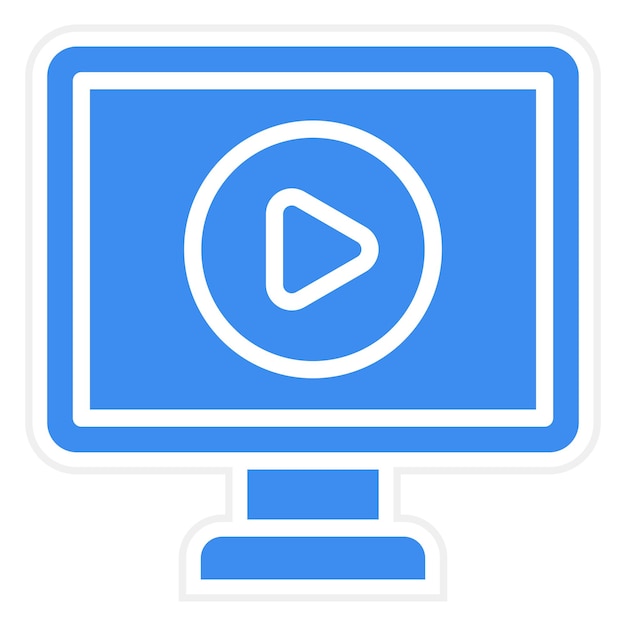 Stile dell'icona del tutorial video