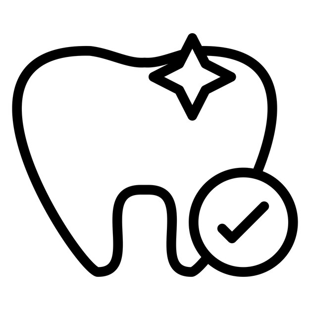 Stile dell'icona dell'igiene dentale