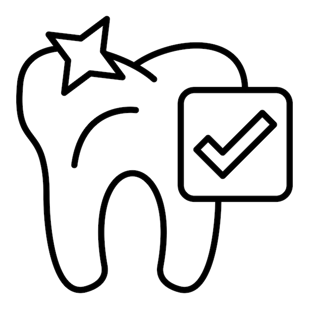 Stile dell'icona dell'igiene dentale