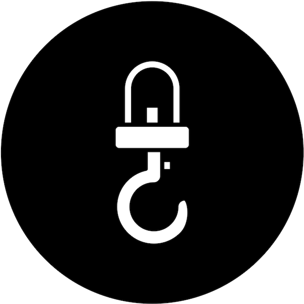 Stile dell'icona dell'industria del gancio