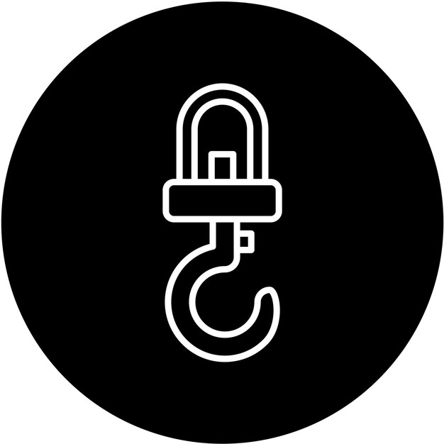 Stile dell'icona dell'industria del gancio