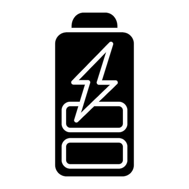 Stile dell'icona della batteria a progettazione vettoriale