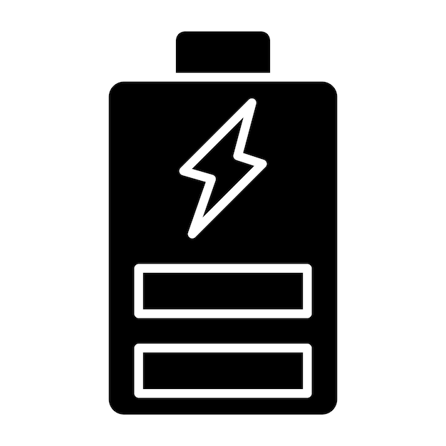 Stile dell'icona della batteria a progettazione vettoriale