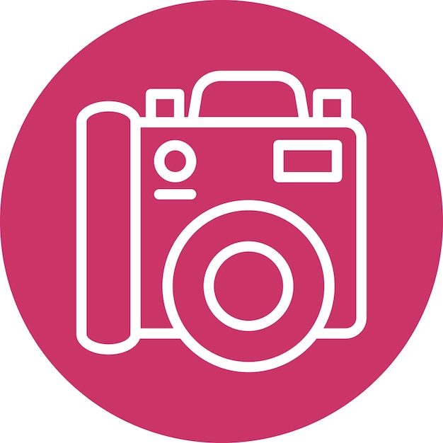 Stile dell'icona della fotocamera a progettazione vettoriale