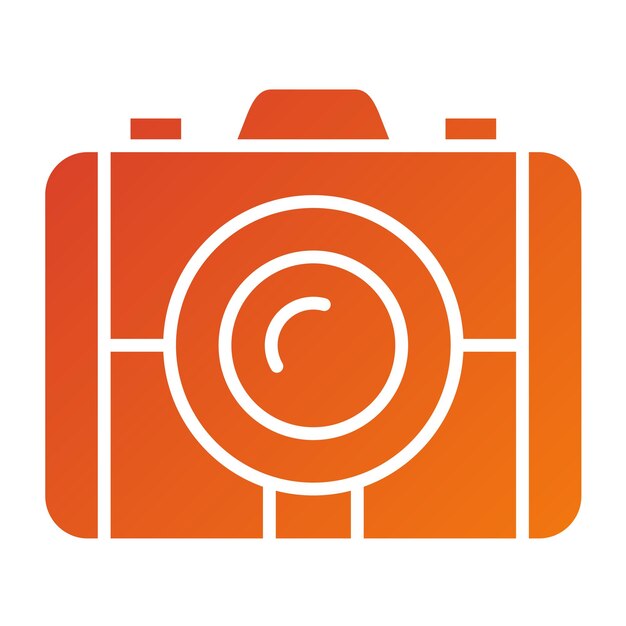 Stile dell'icona della fotocamera a progettazione vettoriale