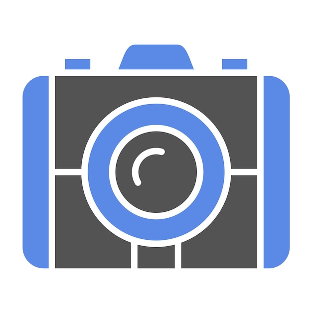 Stile dell'icona della fotocamera a progettazione vettoriale