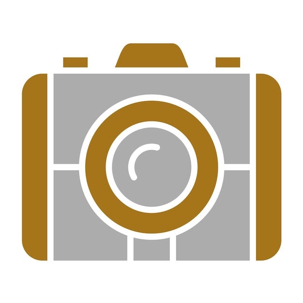 Stile dell'icona della fotocamera a progettazione vettoriale