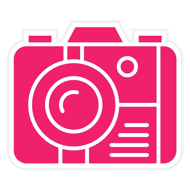 Stile dell'icona della fotocamera a progettazione vettoriale