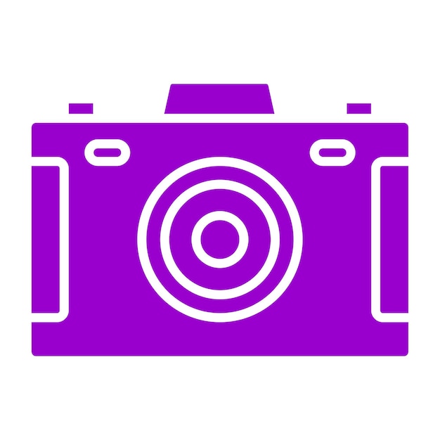 Stile dell'icona della fotocamera a progettazione vettoriale