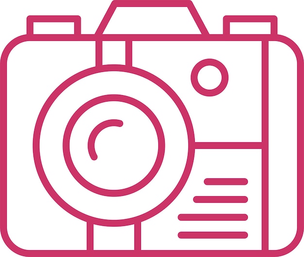 Stile dell'icona della fotocamera a progettazione vettoriale