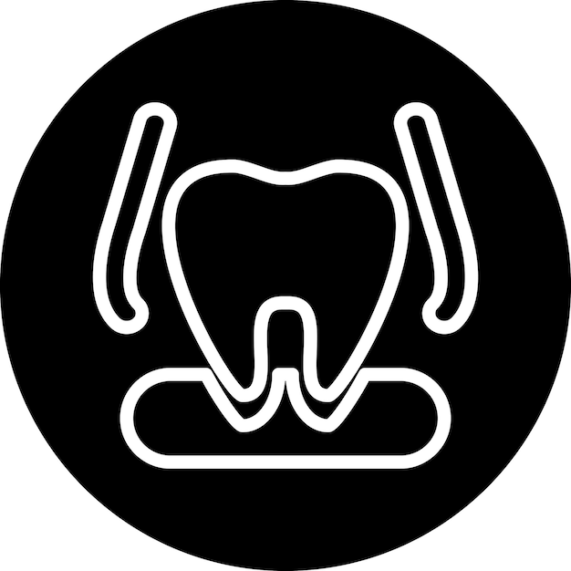 Stile dell'icona di estrazione del dente
