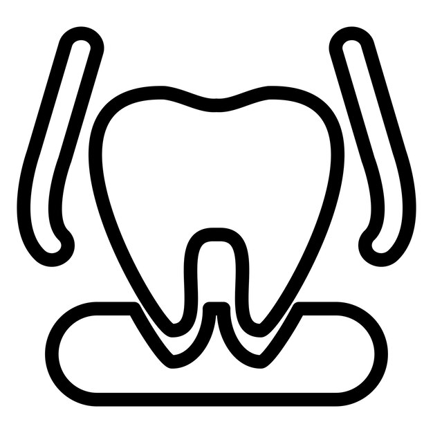 Stile dell'icona di estrazione del dente
