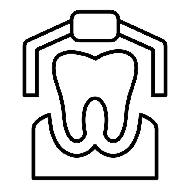 Stile dell'icona di estrazione del dente