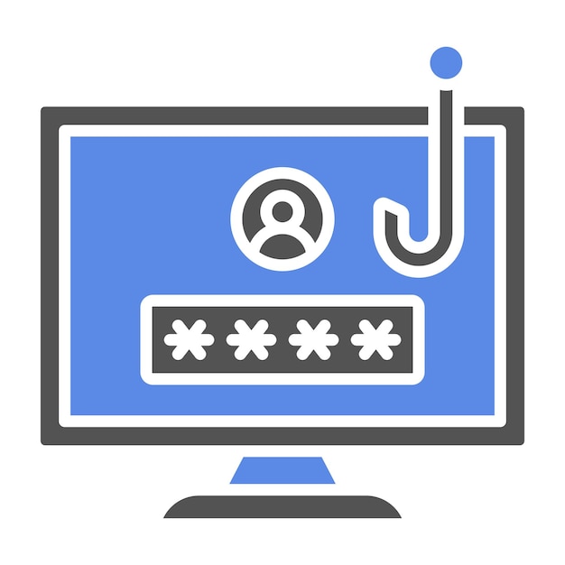 Stile dell'icona di phishing della password