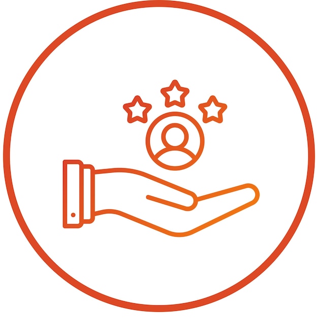 Stile dell'icona di soddisfazione del cliente