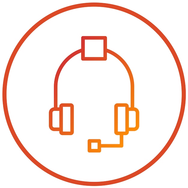 Stile dell'icona di vendita delle cuffie Vector Design