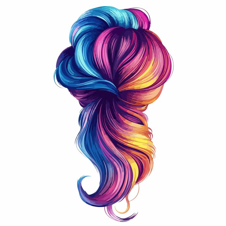 Vettore stile di capelli astratto sfondo vettoriale angelo largo