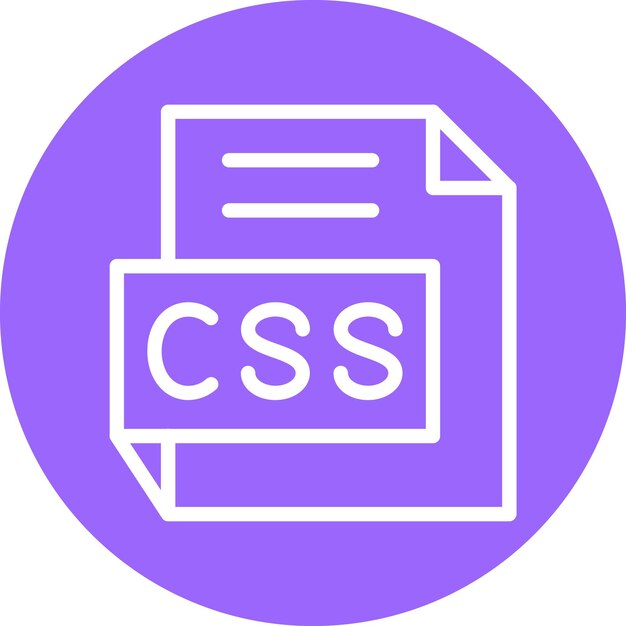 Stile di icona CSS di progettazione vettoriale