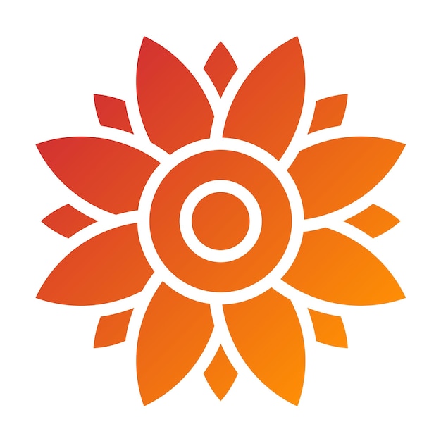 Stile di icona del burro di girasole a progettazione vettoriale