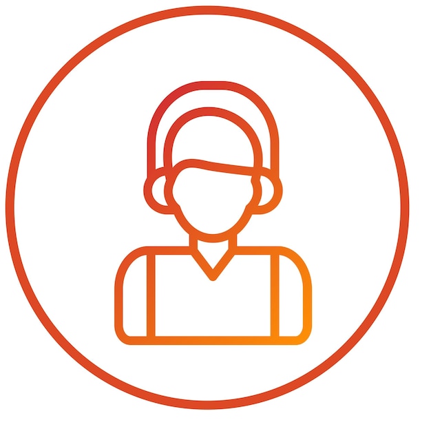 Stile di icona del cliente di progettazione vettoriale