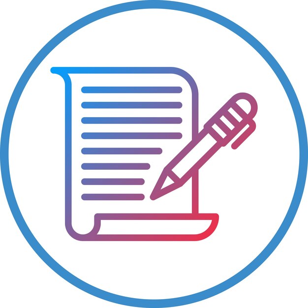 Stile di icona del copywriter a progettazione vettoriale