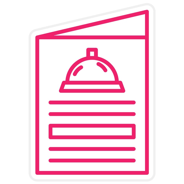 Stile di icona del menu di progettazione vettoriale
