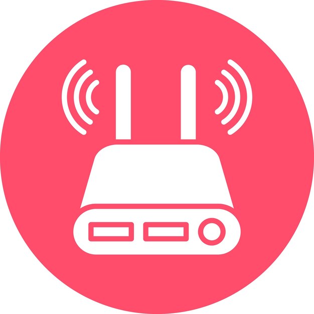 Stile di icona del modem a progettazione vettoriale