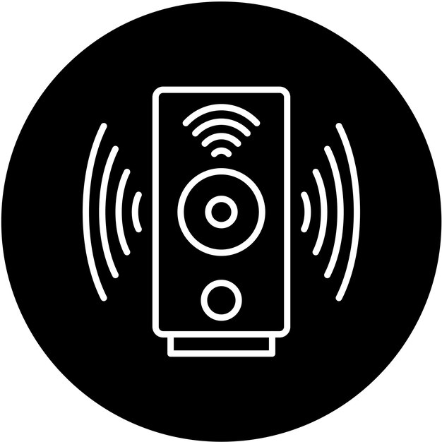 Stile di icona del suono intelligente a progettazione vettoriale