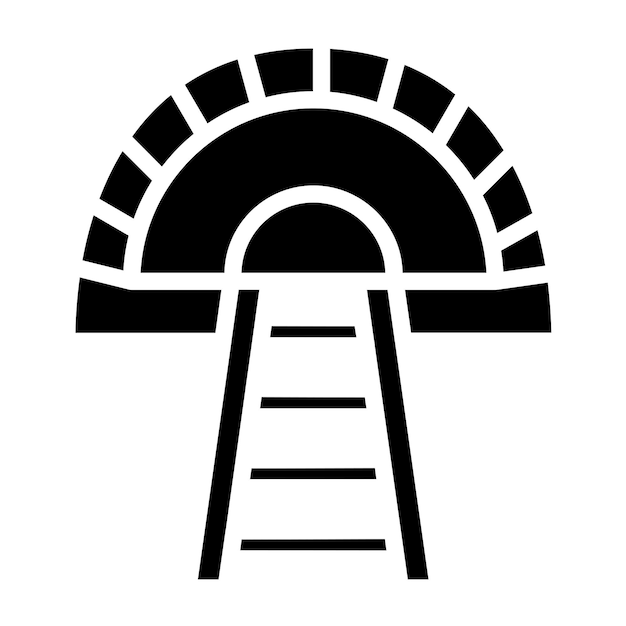 Stile di icona del tunnel di progettazione vettoriale