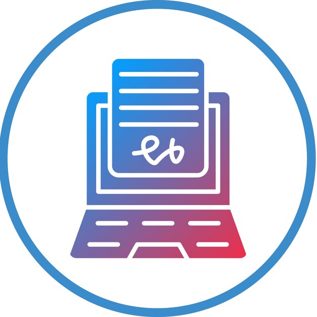 Stile di icona dell'accordo online di progettazione vettoriale