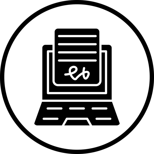 Stile di icona dell'accordo online di progettazione vettoriale