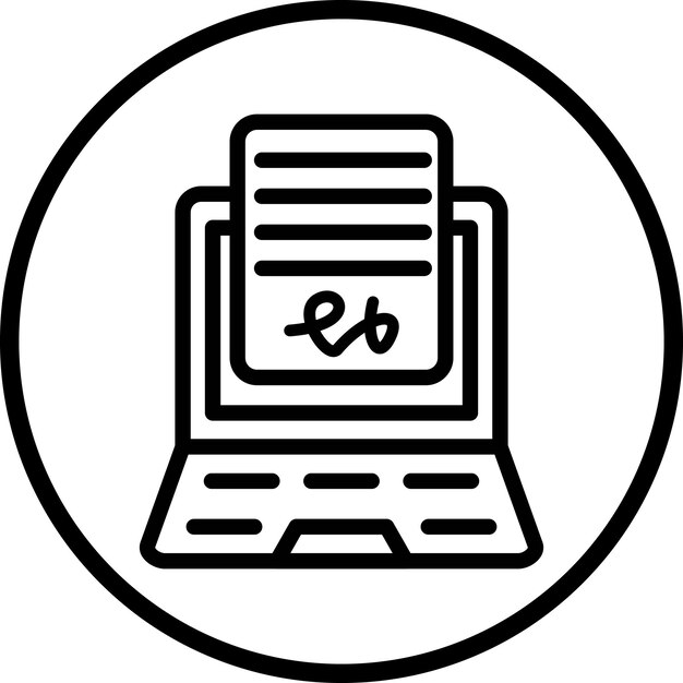 Stile di icona dell'accordo online di progettazione vettoriale