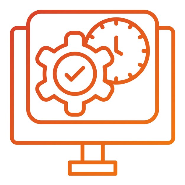 Stile di icona dell'app Vector Design Project Management