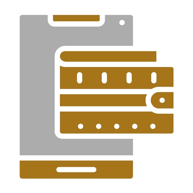 Stile di icona dell'app Vector Design Wallet