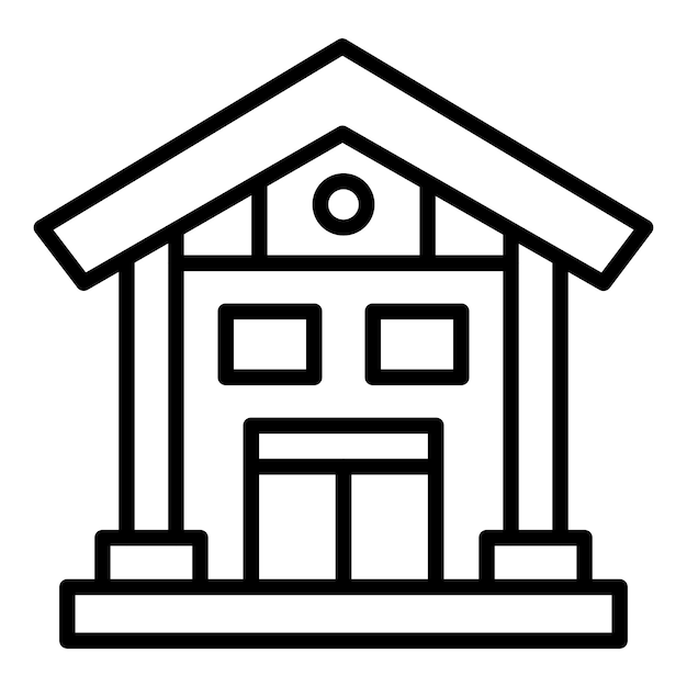 Stile di icona della banca di progettazione vettoriale