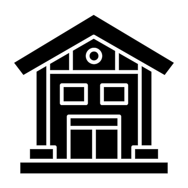 Stile di icona della banca di progettazione vettoriale